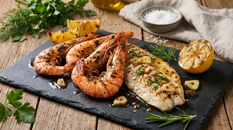 BBQ Garnalen met Knoflook & Chili