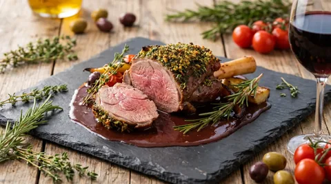 Braised Lamb Shanks met Rode Wijn