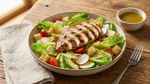 Caesar Salade met Gegrilde Kip