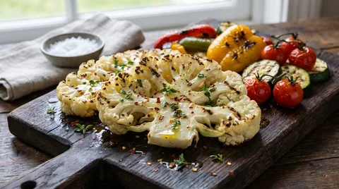 Gegrilde Bloemkoolsteaks