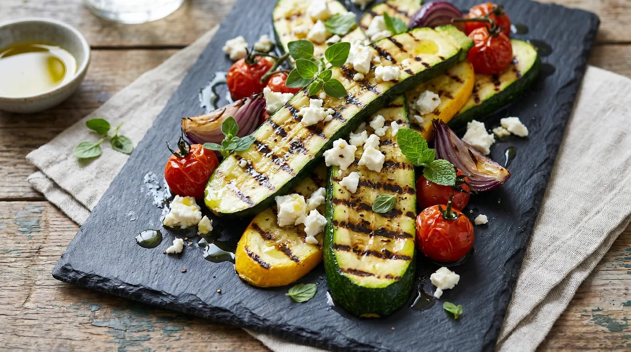 Gegrilde Courgette met Feta