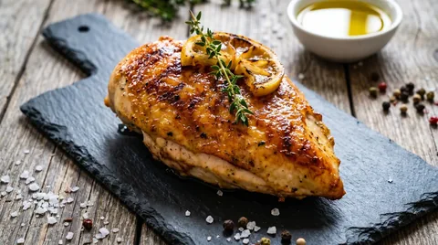 Gegrilde Kipfilet met Citroen en Tijm
