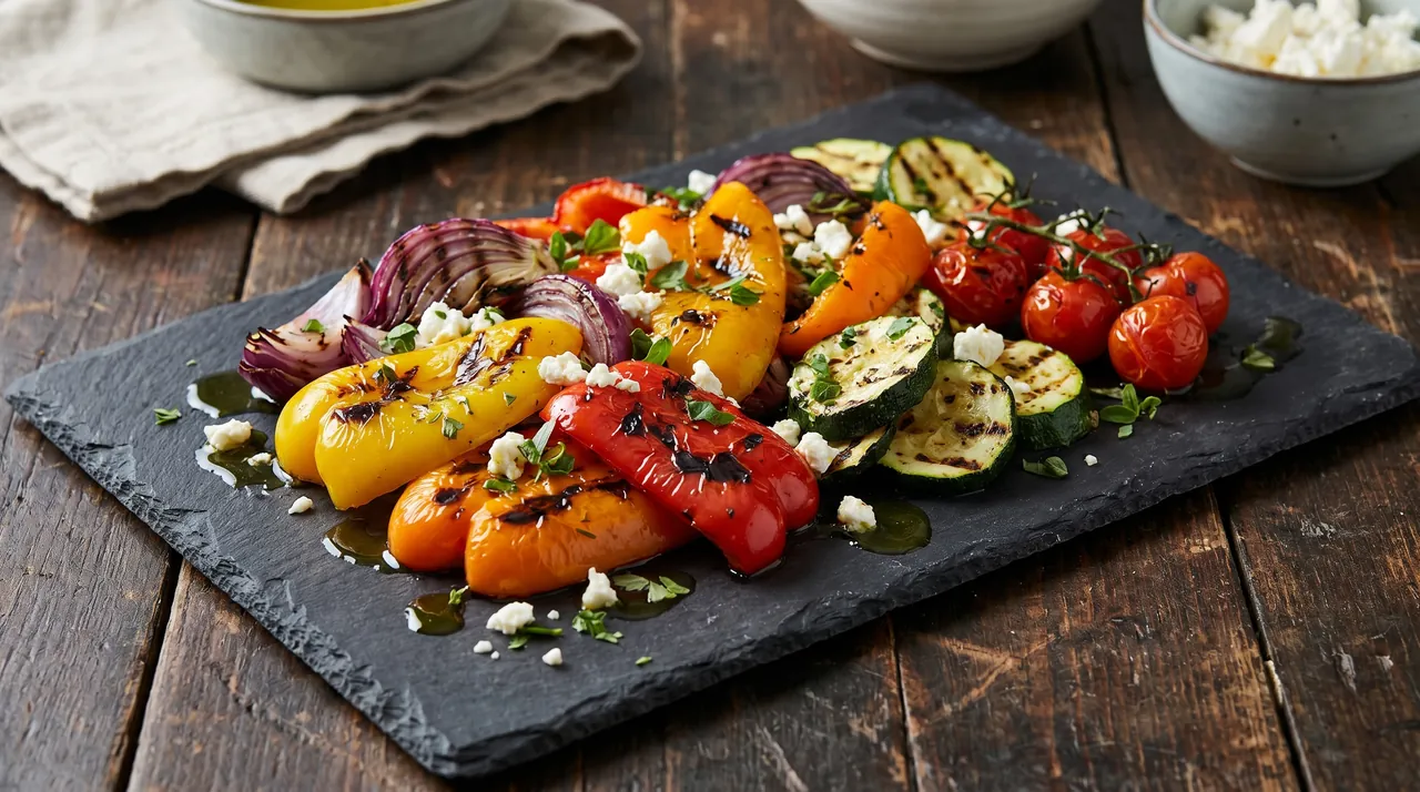Gegrilde Paprika Salade