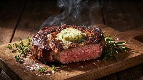Gegrilde Ribeye met Kruidenboter