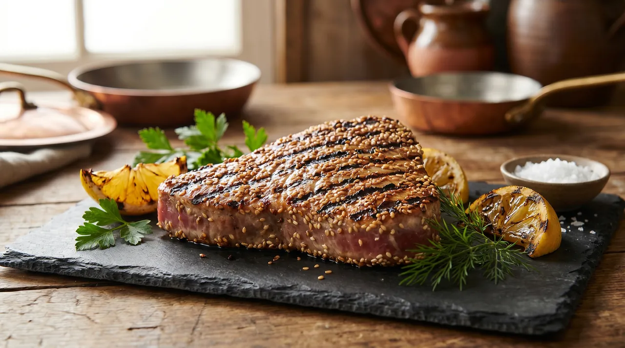 Gegrilde Tonijn met Sesam