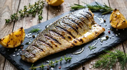 Gegrilde Zeebaars