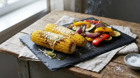 Gerookte Maïs met Parmezan