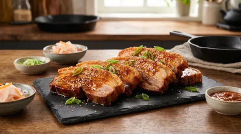Koreaanse BBQ Buikspek met Zwoerd
