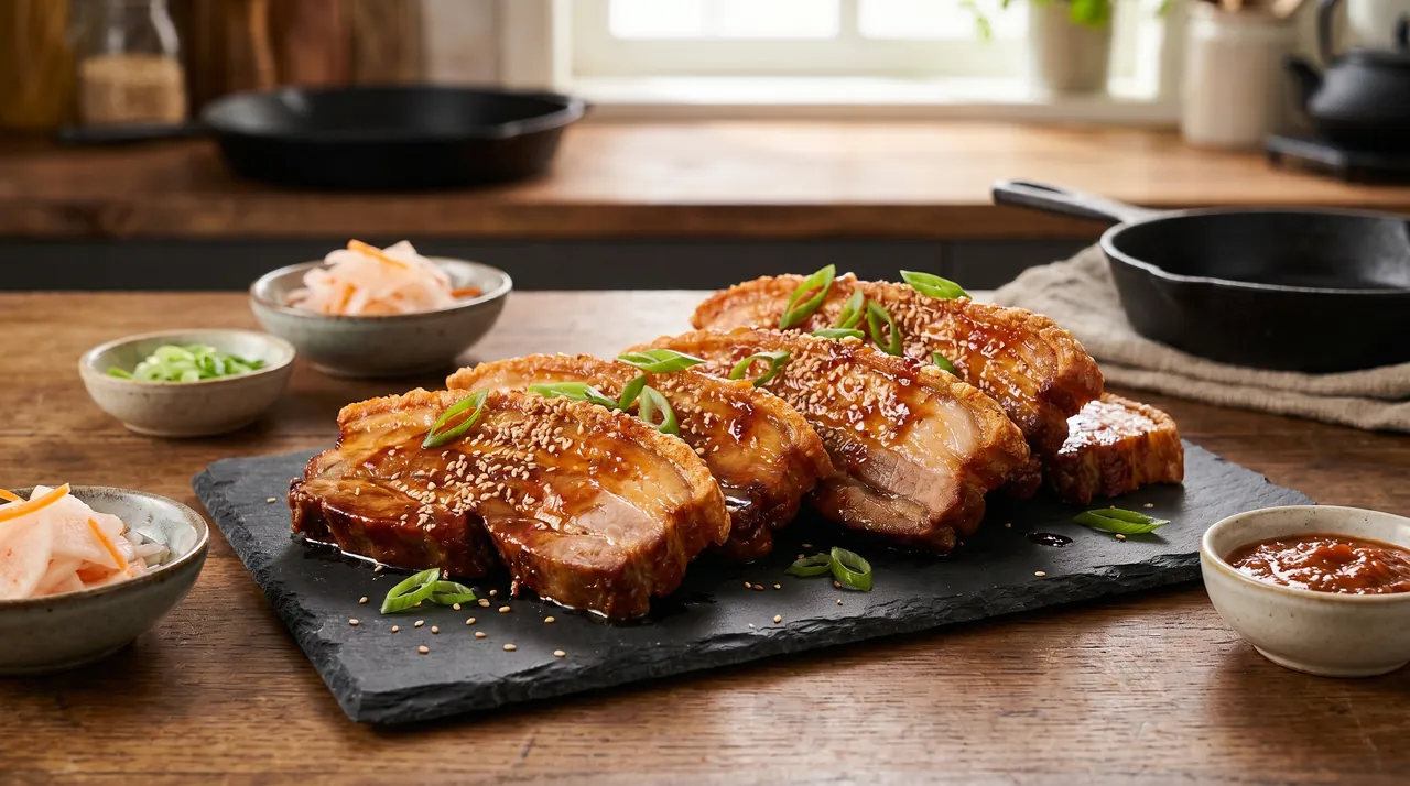 Koreaanse BBQ Buikspek met Zwoerd