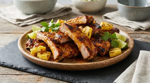 Pineapple Glazed Spare Ribs