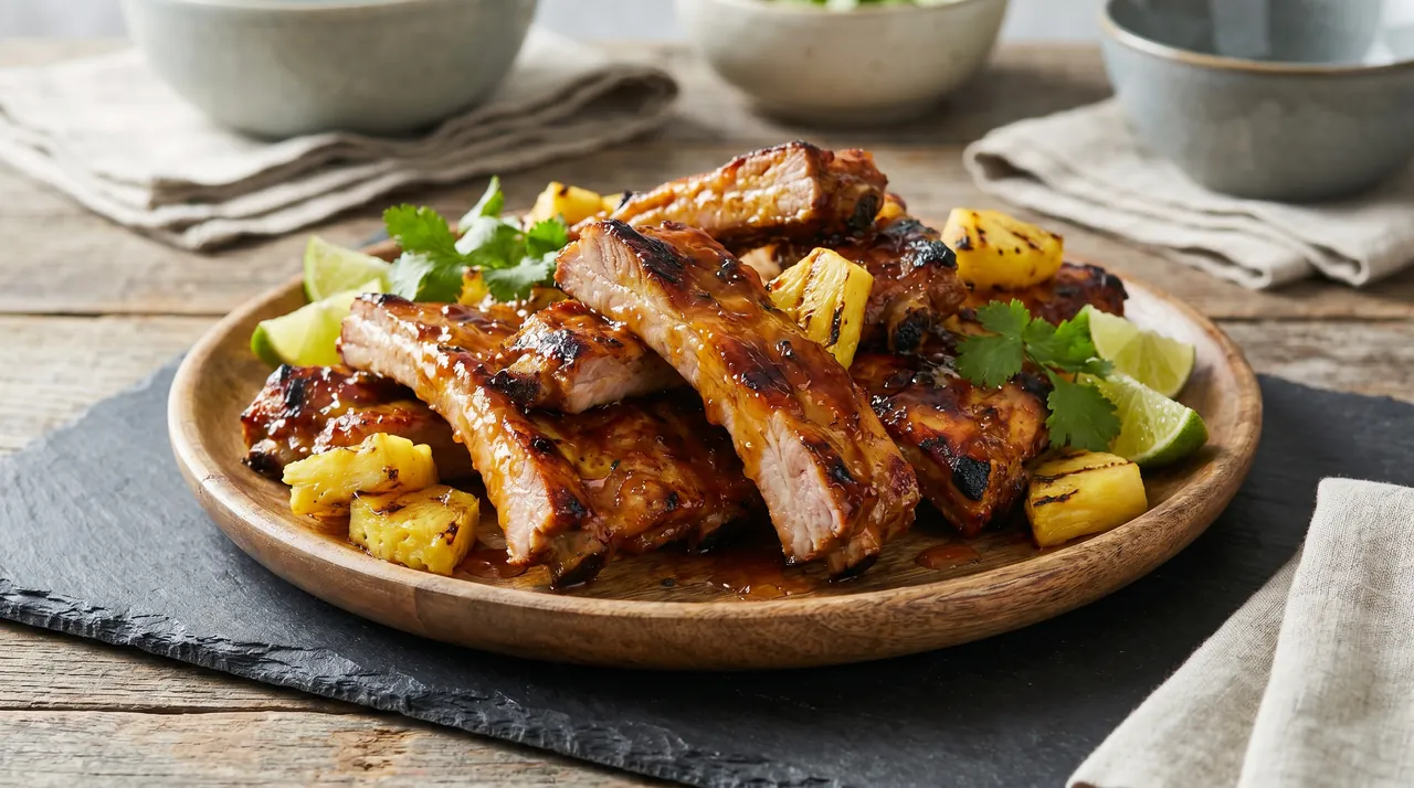 Pineapple Glazed Spare Ribs