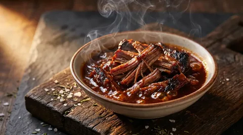 Pulled Beef met BBQ Saus