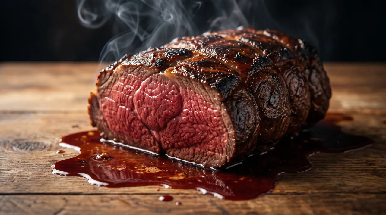 Rump Roast met Rode Wijn Jus