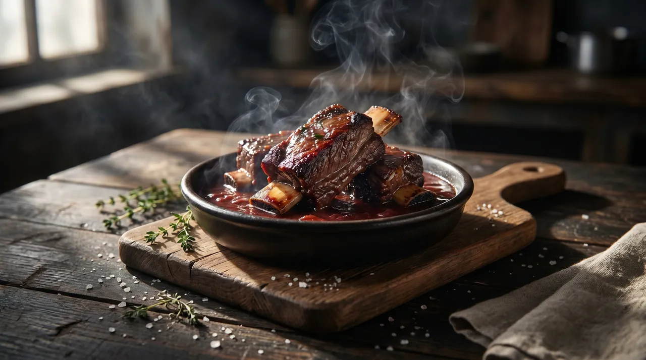 Short Ribs met Rode Wijnsaus