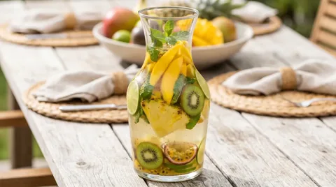 Tropische Sangria (witte rum)