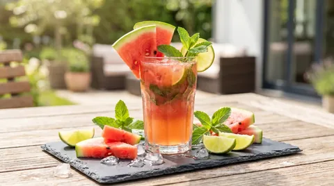 Watermeloen Mint Mocktail